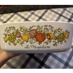 Vintage Corning Ware A-2-B 2L Square Casserole Spice O' Life La Marjolaine Baker